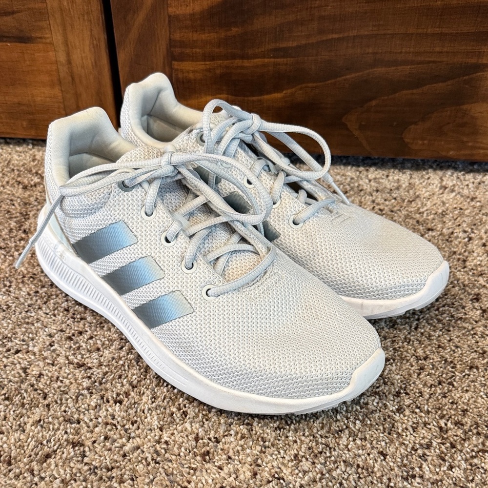 adidas Light Mint Green Mesh Sneakers Cloudfoam